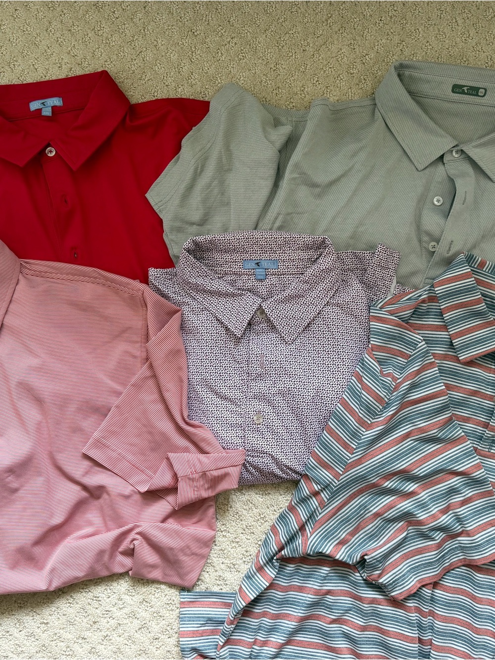 Mens Gen Teal 2X Bundle of 5